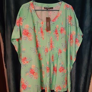 Tolani qvc 2x mint jolie NWT blouse shirt